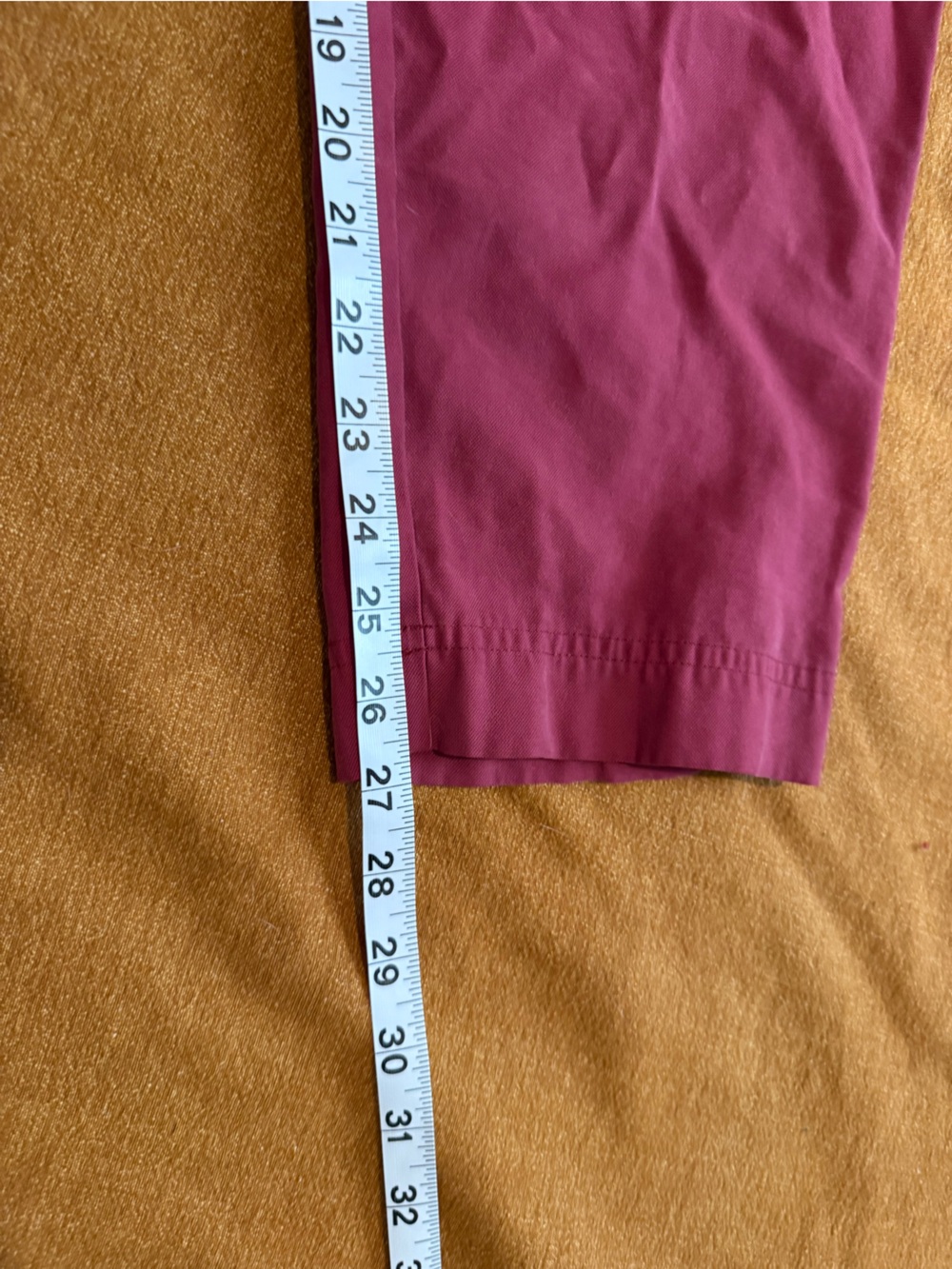 A new day Paper bag pull on pants medium burgundy - Picture 6 of 6